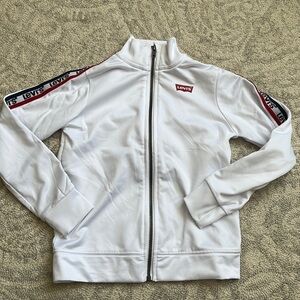 Boys Full Zip Levi’s Sweater Whits Size 7